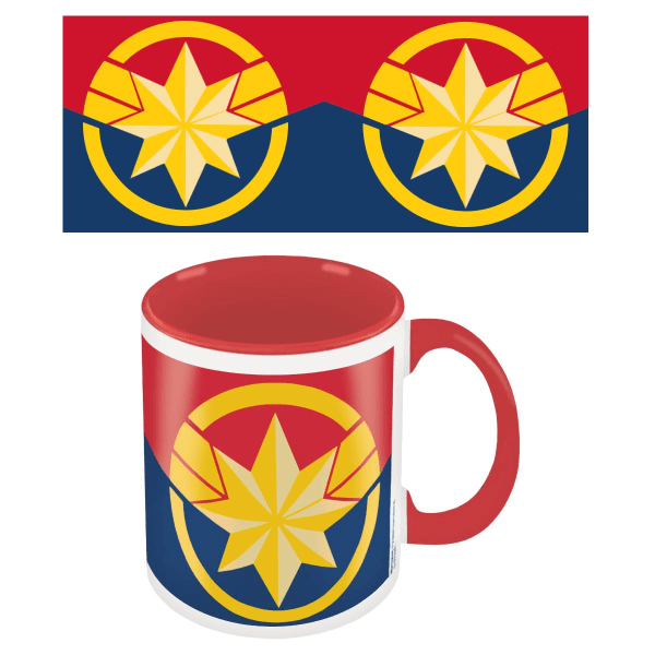 Kapteeni Marvel -muki - monivärinen logo