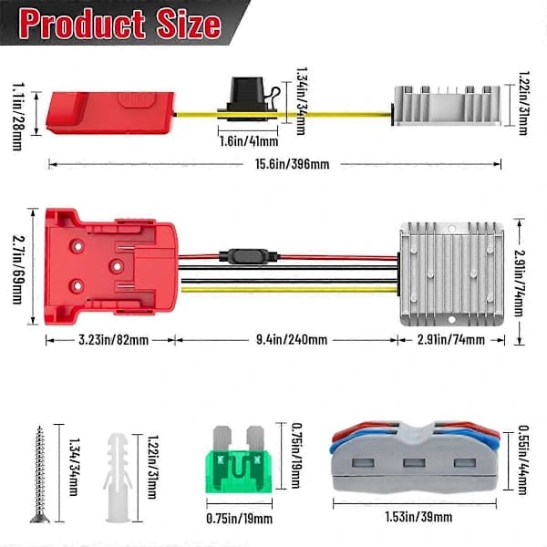 18V to 12V Step-Down Converter for Milwaukee M18_yux