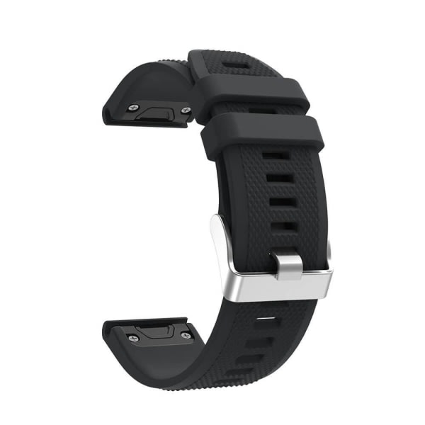 Silikonarmbånd Svart mønster til Garmin Fenix ​​​​5/5Pro/6/6Pro Sort