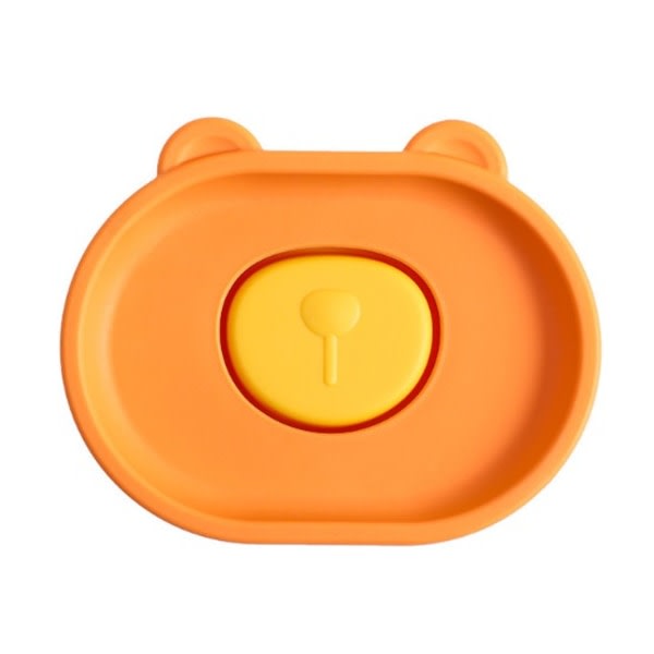 Galaxy Cartoon Bear dobbelt oppbevaringsboks (oransje + gul)