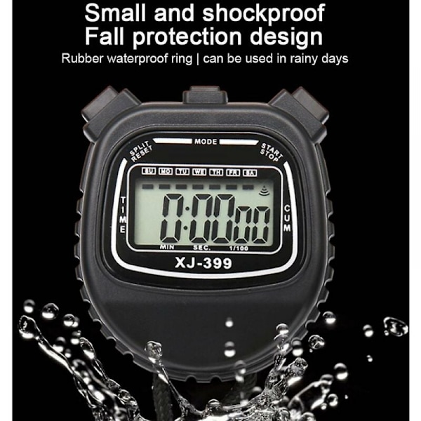 Digitalt Stopur - Intervaltimer med Stort Display, Sportsstopur