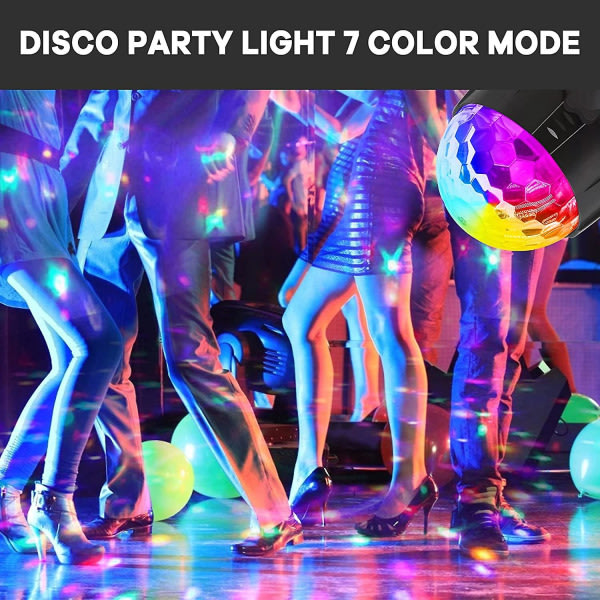 Disco Lights R?st aktiverad med fj?rrkontroll Halloween heinäkuu F?delsdagsfest Belysning Dans Karaoke AU