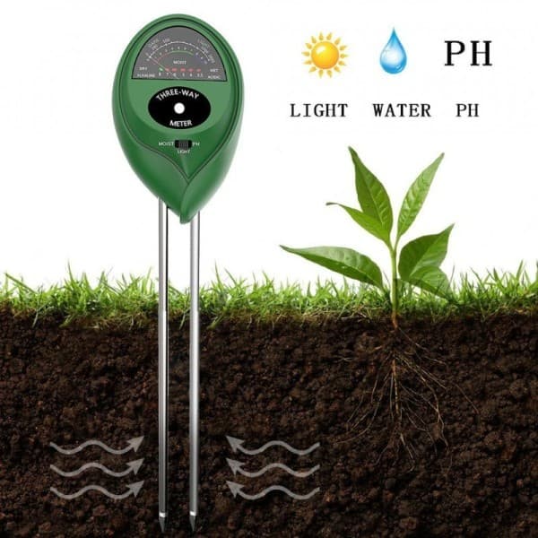 Soil Dry and Moisture Measuring Instrument Soil Meter with Three Functions Green_yux