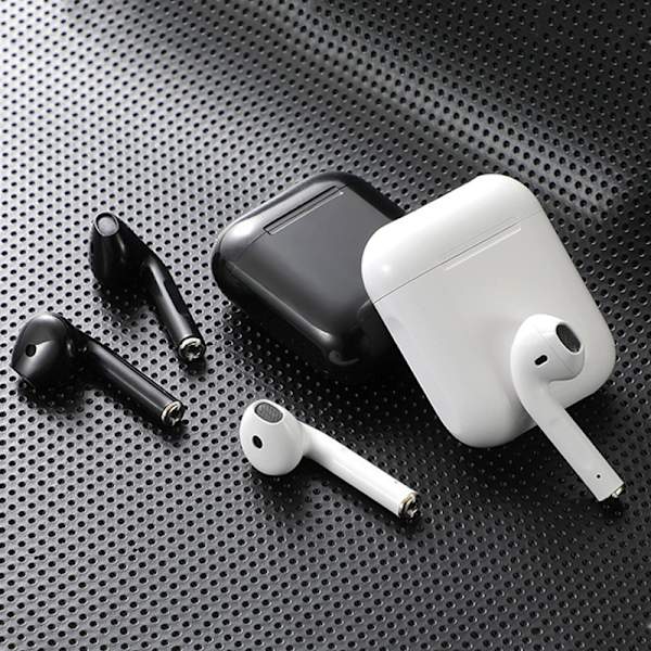 Originale i12 Tws Stereo Trådløse 5.0 Bluetooth In-Ear Høretelefoner med iPhone-etui white Pro4