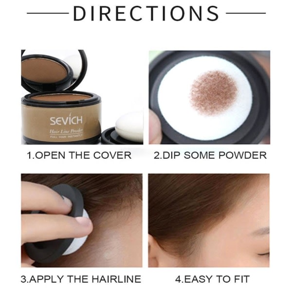 TG Hair Line Powder Hairline Cover Up Powder Hair Shadow D4Z9XRE B One-size