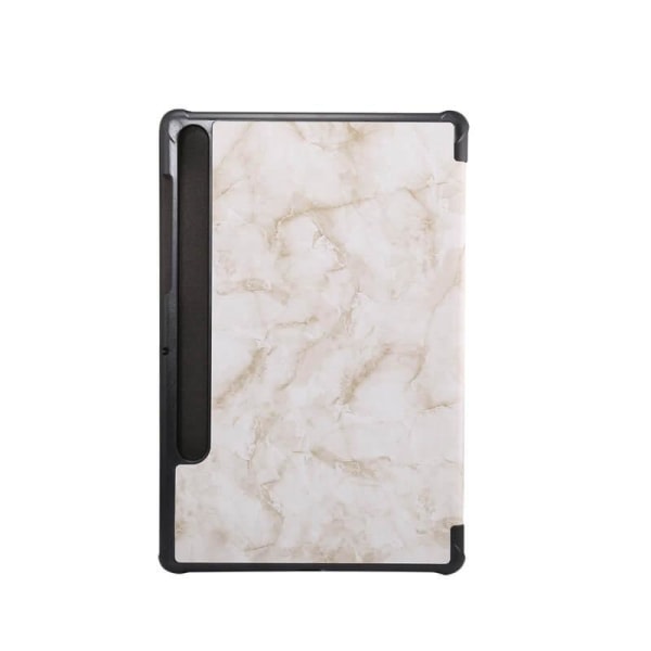 Fodral til Galaxy Tab S7 Plus S8 Plus T970 marmormønster Rökgrå