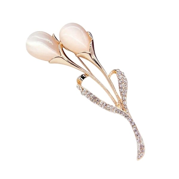 Rose Gold Opal Calla Lily Brosch Pin Flower Opal