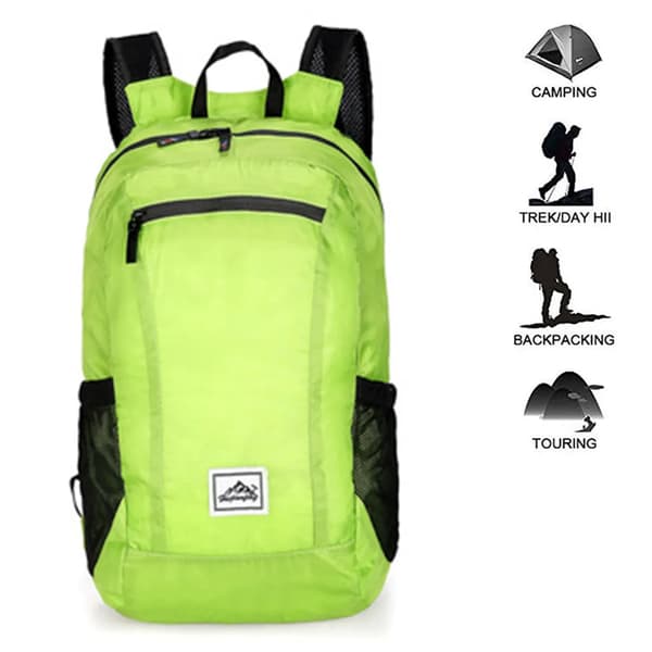 Foldable Waterproof Hiking Backpack Green green