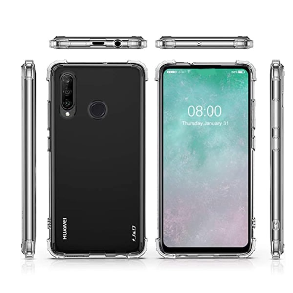 TG Suunniteltu Kotelo Paksuilla Kulmilla - Huawei P Smart Z Läpinäkyvä