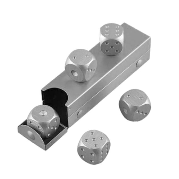 TG Whiskystenar i Tärningsform - Silver - 5 st