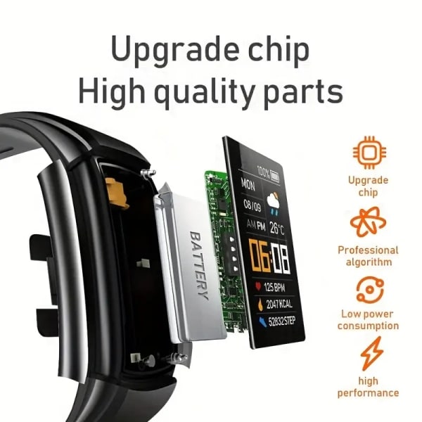 Sport Smartwatch Herr Dam Elektronisk Smartwatch Klocka för Android IOS