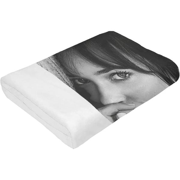 Dakota Johnson-tæppe Ultrablødt flanelstæppe 3d print Fluffy plyshtæppe Sengelinned Dekoration Sengtæppe til stue Soveværelse Kollegieværelse Dekoration-z347 50x40in 125x100cm