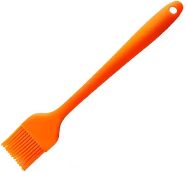 Silikonbakpensel - Köksredskap - Köksutrustning - Bakning - 20cm - Orange