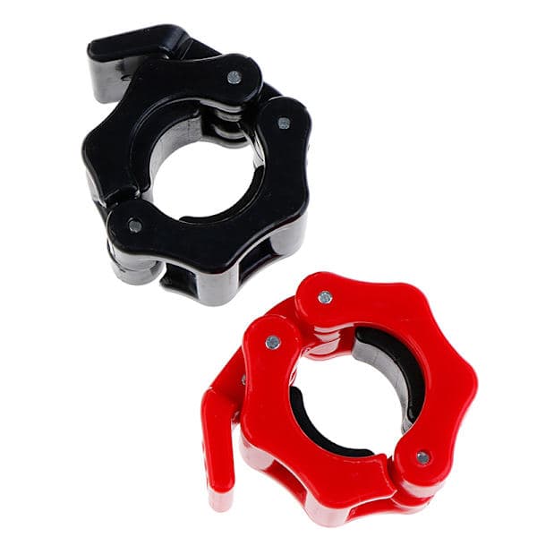 25MM Dumbbell Barbell Clamps Lock Buckle Exercise Equipment Red Red