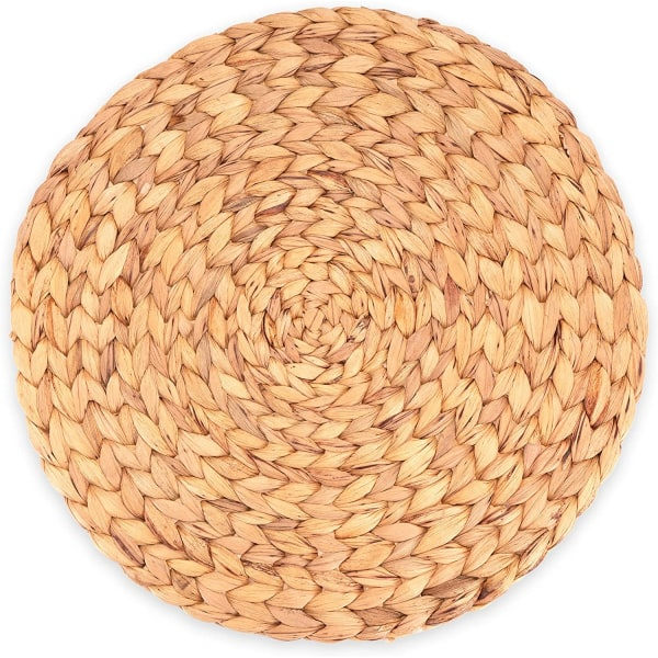 Pyöreä pöytäliina meriheinää, lämmönkestävä, pyyhi puhtaaksi, koristele