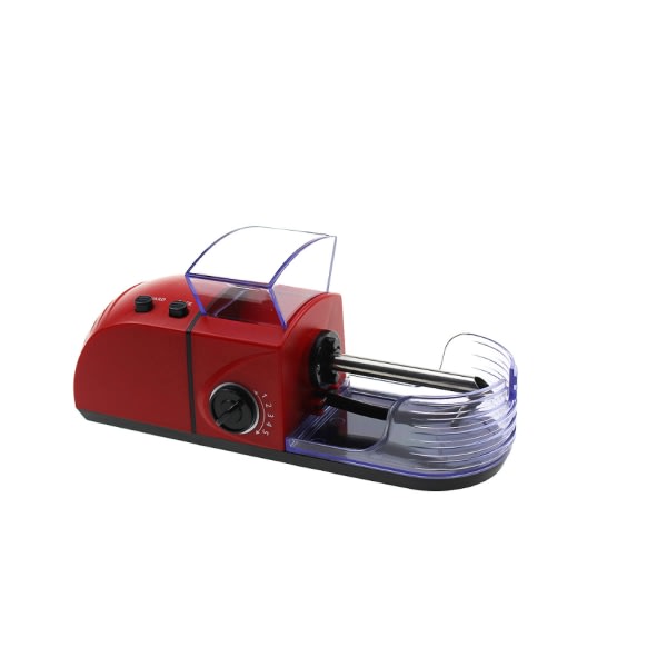 Röd - Bærbar 8mm elektrisk cigarettrulle automatisk cigaret