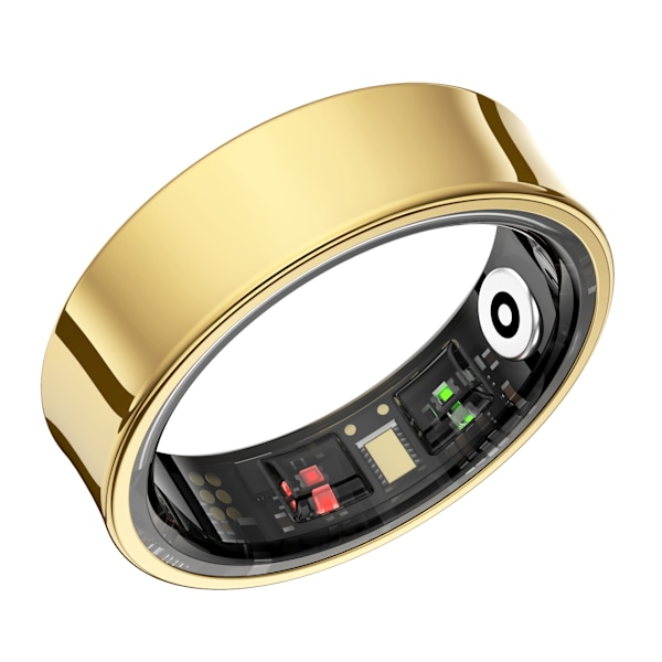 R09 smartring kan måle puls, oksygenmetning, søvn, multi-sportsmodus, kroppstemperatur og ta bilder Gold-11#