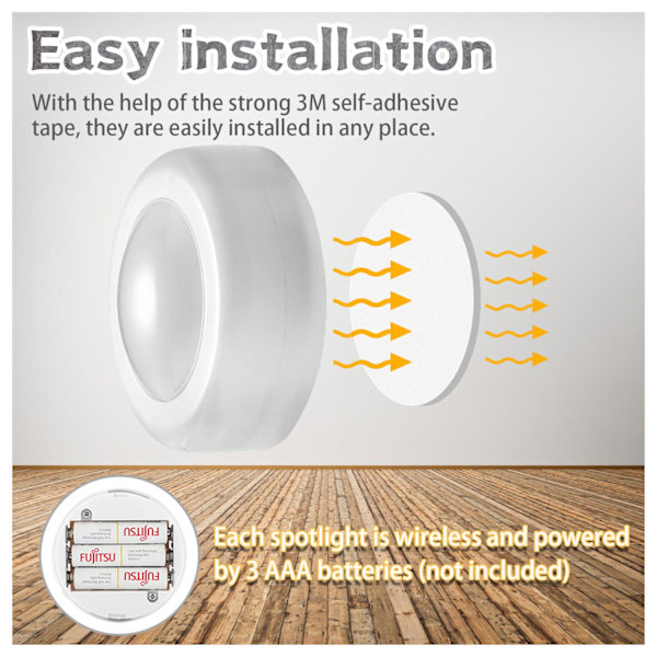 LED Spotlights Set – 6 stylish lamps with 2 practical remote controls_yux 259