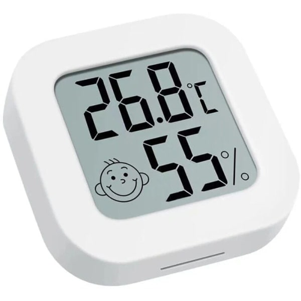 Indendørs LCD Digital Temperatur- og Luftfugtighedsmåler, Elektronisk Temperatur- og Luftfugtighedsmåler, Sensor til Hjemmets Vejrstation