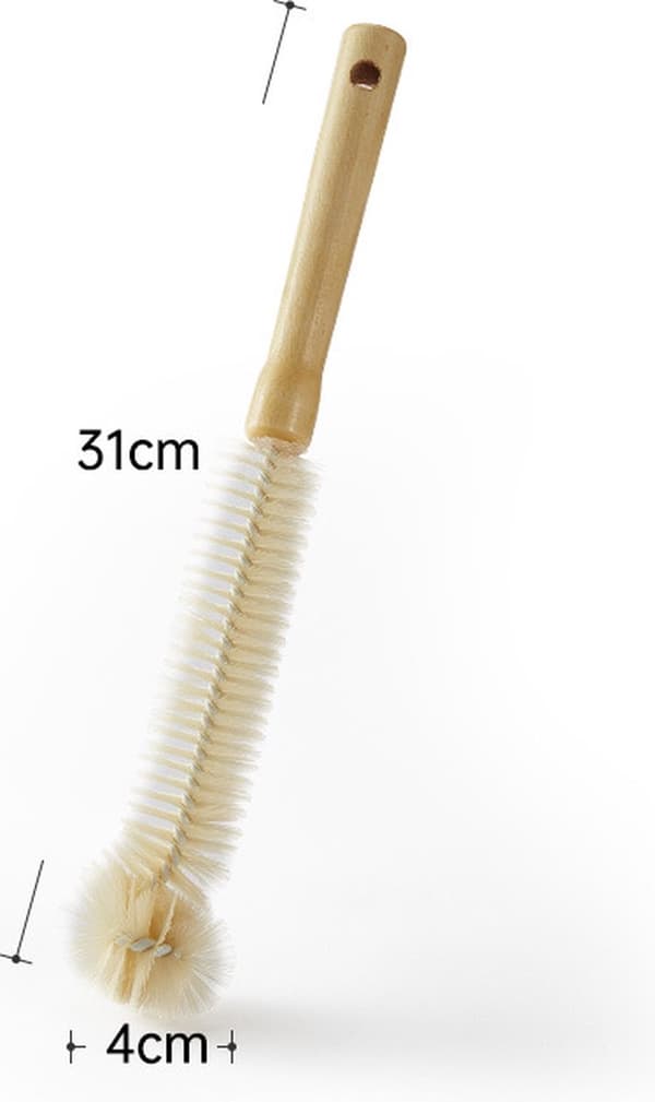 Ekologinen pullonpesuharja - Pullonpesuharja - Tutipullon puhdistusharja - Pullonpesuharjasetti - Harja pulloille - Pullojen puhdistus - Lasiharja