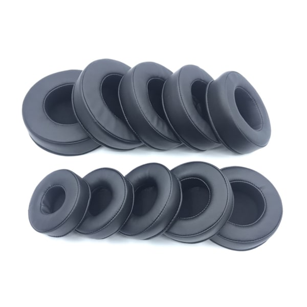 2 st/ set Öronkuddar PU Läder Öronkuddar Hörlurskuddar 65mm-110mm 65MM 0.03