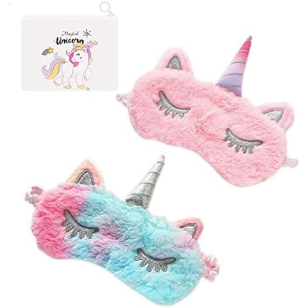 Galaxy Unicorn Soft Soft Eye Mask Shade Eye Mask Barns ögonmask 2 st