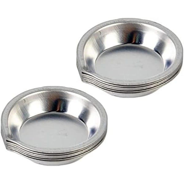 12 st Makeup Palett Rostfritt Stål Liten Rund Färgbricka Konstnär Akvareller Färgblandningspalett Silver Silver Silver