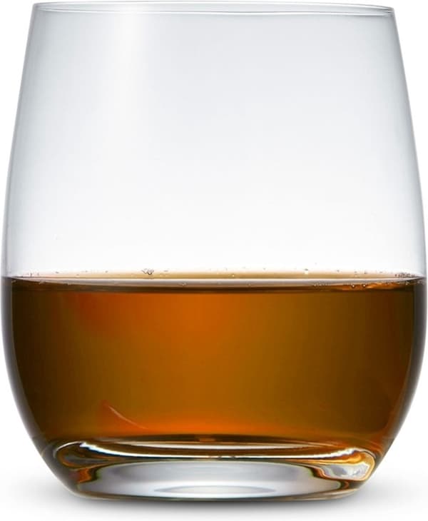 Salt & Pepper Cuvee dricksglas set om 6, 460 ml munblåsta skaftlösa vattenglas för daglig användning och som present