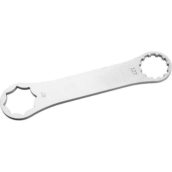 Yaju cover Skiftnyckel Däckbytesverktyg kompatibelt med rostfritt stål cykelnyckelcykelverktyg (silver) (1 st)