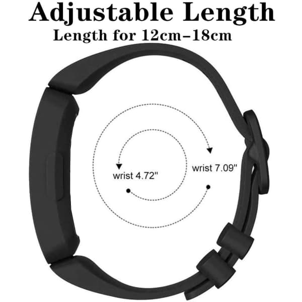 Fitbit Ace 2/Inspire/Inspire HR armbånd silikone Sort_yux