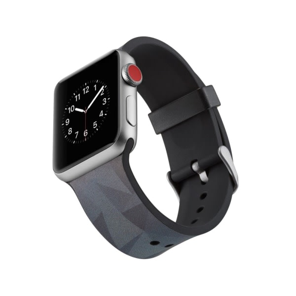 Silikone klokkerem til Apple Watch 4 44mm, 3/2/1 42mm - Trekantet multifarve