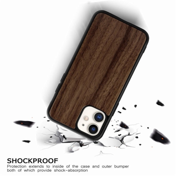 TG Black Oak - Etui kompatibelt med [iPhone 14 Pro]Slank deksel med S