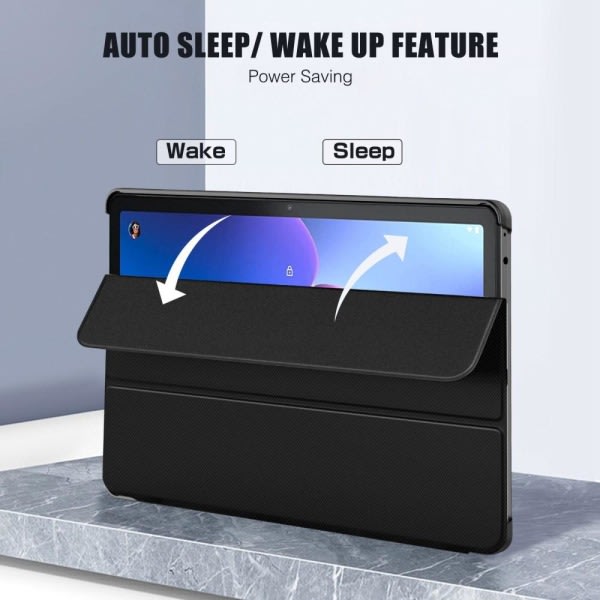Tri-fold Fodral til Lenovo Tab M10 Gen 3 Sleep - Wake Up Svart