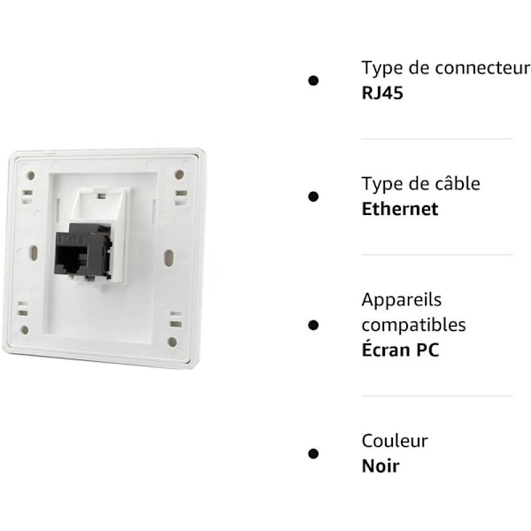 AT6 Gigabit RJ45 LAN Dobbel Kanal Nettverk Veggkontakt, Front Høyre Internett Strømuttak, 86x86mm (LAN x 2)