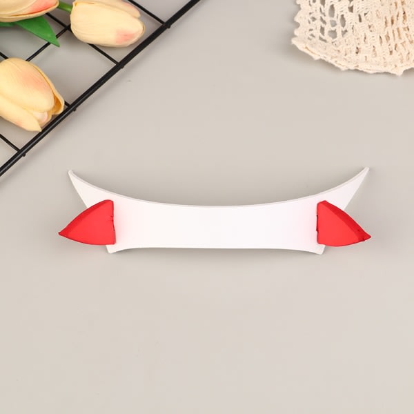 Cosplay DARLING In The FRANXX Zero Two Hårklämma Horn H Vit One Size