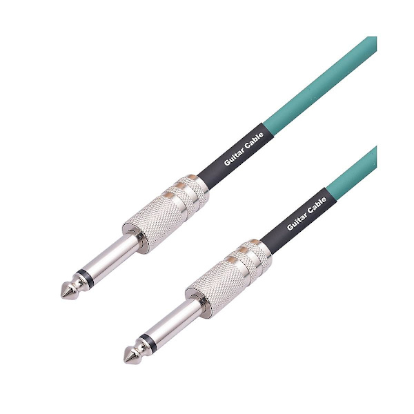 XJ-Gitarr Instrumentkabel Elgitarrsladd 6,35mm Mono Plugg Anslutningskabel För Gitarr Bas Trumma Au_yux