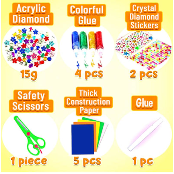 Mega pysselset - Piprensare, rörliga ögon, bollar Multicolor multifärg