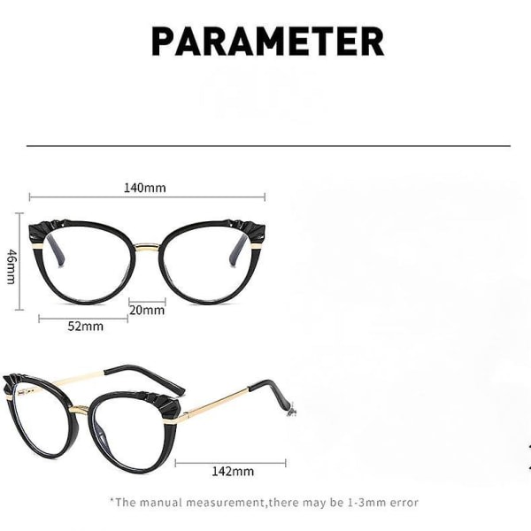 Blått ljusblockerande glasögon spelglasögon, tv-glasögon för kvinnor män, antibländning -g7016 (FMY)
