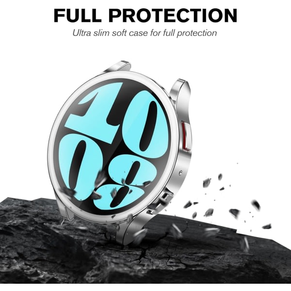 4-pakning - deksel kompatibel med Samsung Galaxy Watch 6 44mm 2023,