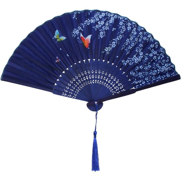 Bambu Foldbare Fans til Bryllup, Fest, Cosplay, Dans