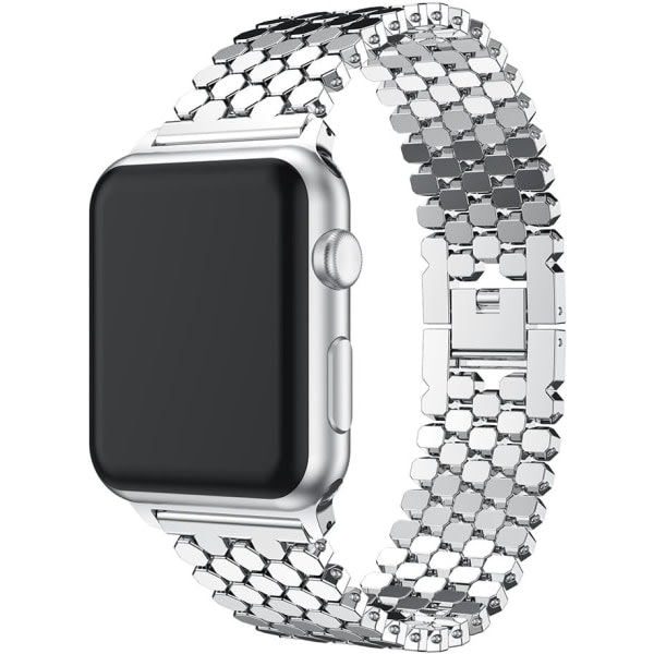 TG Silver - Rem för Apple Watch 38mm, iWatch-rem i rostfritt stål