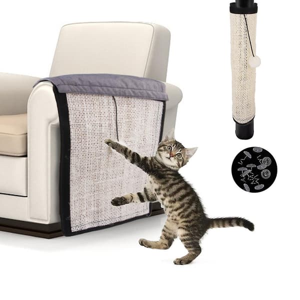 Cat scratching tree, scratching board, cat toy, claw grinding, small and medium-sized cat scratching tree, vertical pet toy, upgraded railing-b17234 S