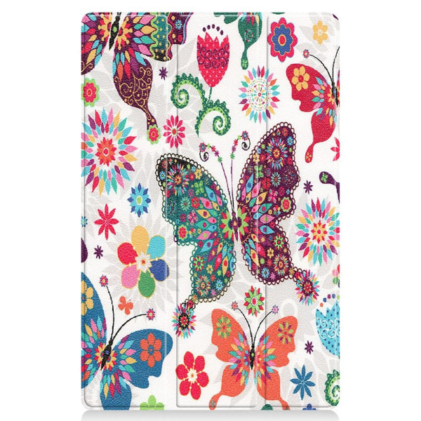 Trifold Etui til Lenovo Tab P11 TB-J606F / P11 Plus - Butterfly flerfarvet