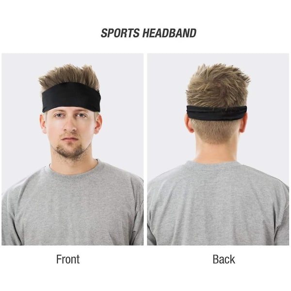 Sportpannband 3-pack, sportpannband, för löpning, cykling, yoga, basket