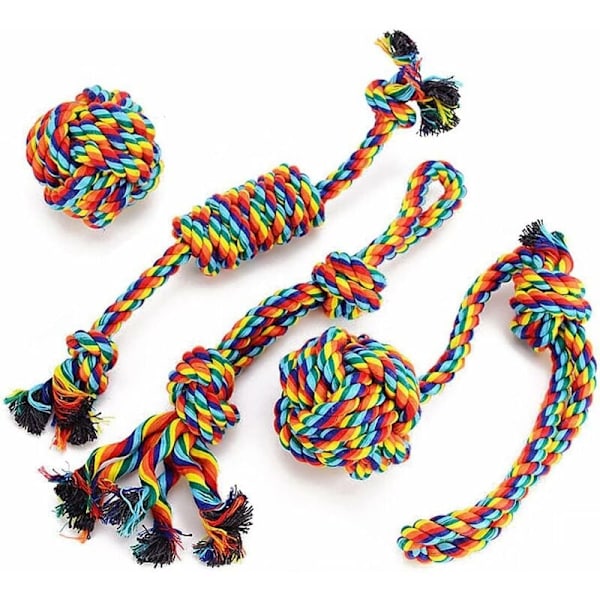 Hundleksaker, Rephundleksaker, Tuggleksaker, Interaktiva hundleksaker, för små/medelstora hundar (4 stycken)