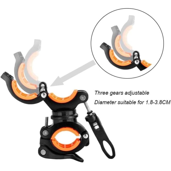 Cykel Lygte Holder Cykel Lygte Holder 360° Rotation Justerbar