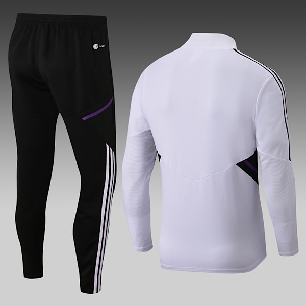 22-23 ny sæson Real Madrid langærmet trøje træningstøj sort bukser black pants 18#