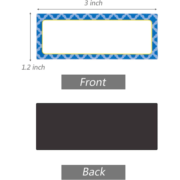 40 kpl Magneettisia kuiva pyyhittäviä tarroja Nimi-tarroja Tarra-tarroja