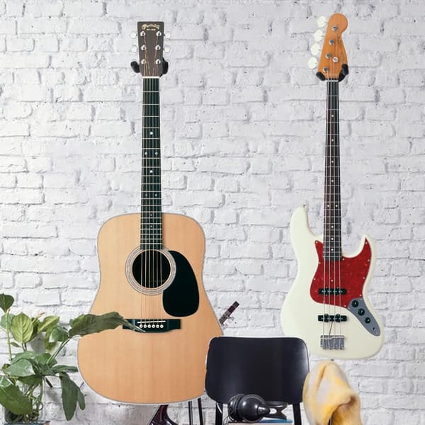 Gitarr Väggfäste - 2 st Krokar för Hängande Hållare Hängare Stöd Tillbehör - Hög Kvalitet_yu