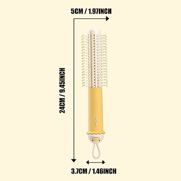 TG Yellow Curling Comb - Söt hårkam - Antistatisk massageborste